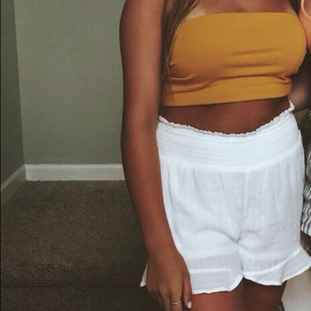 Yellow tube top